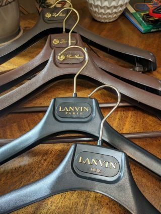 3 Loro Piana And 2 Lanvin Paris Coat Hangers
