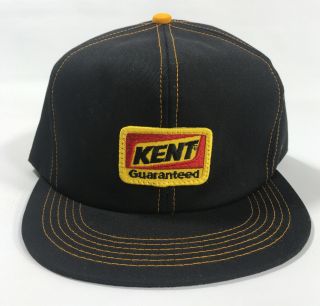 Vintage Kent Feed K - Products Hat Snapback Farm Made In Usa Patch Black
