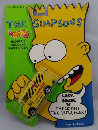 The Simpsons Hot Wheels 1990 Scene Machine Homer 