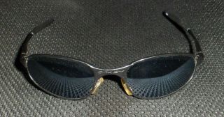 Authentic Vintage Oakley A Wire 2.  0 Black Metal Sunglasses Usa Made 90s Iridium
