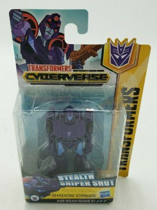 Transformers Cyberverse Stealth Sniper Shot Shadow Striker Action Figure