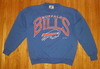 Vintage 1996 Buffalo Bills - Crewneck Sweatshirt - Logo Athletic Tag - Medium M