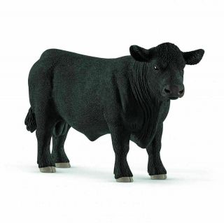 Schleich Black Angus Bull Farm World Realistic Collectible Figure