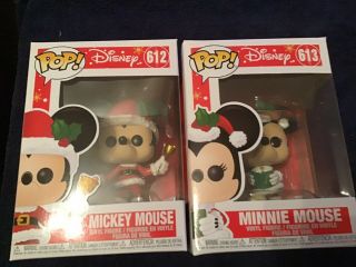 Funko Pop Animation - Mickey And Minnie Mouse Vinyl Figure Christmas Fun