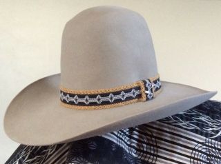 Vintage Stetson 4x Beaver Big Open - Crown Cowboy Hat,  Beige,  Size 7
