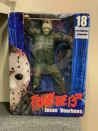 2003 Neca Reel Toys 18 " Motion Activated Jason Voorhees Friday The 13th Figure
