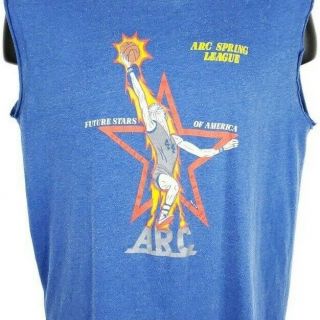 Nike Arc Basketball League T Shirt Vintage 80s Future Stars Made In Usa Large