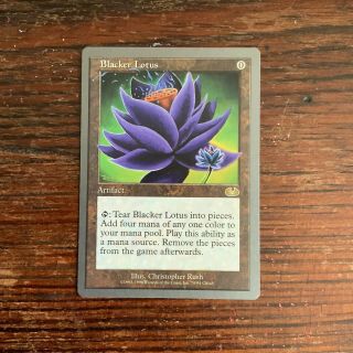 Magic Mtg Blacker Lotus 1x (unglued)