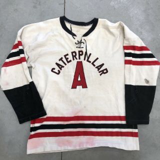 Vintage Hockey Jersey 40s 50s 1940s 1950s Athletic Gym Stitched Numbers Size 44