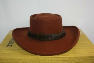 Vintage Western Hat 7.  5 Gary 
