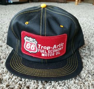 Vtg Phillips 66 Trop Artic Snapback Trucker Hat Big Patch Cap K - Products Usa