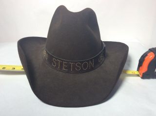 Vintage Jbs Stetson Felt Oval Cowboy Hat Size 7 3/4 Rgl Sr Collectible