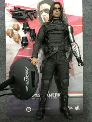 1/6 Hot Toys Mms241 Captain America Winter Soldier Bucky Action Figure 12 Inch
