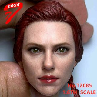 Tttoys 1/6 Black Widow 7.  0 Head Sculpt Scarlett Johansson Head Model F 12  Body