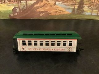 Ho Scale Peanuts Snoopy Christmas Express Wooden Passenger Car
