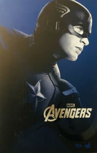 Hot Toys Captain America Avengers Mms174 1/6 Figure Extra Custom Headsculpt