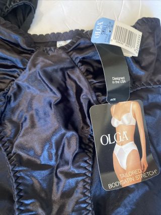 2 Pairs Of Olga Satin Vintage Underwear Size Small 2