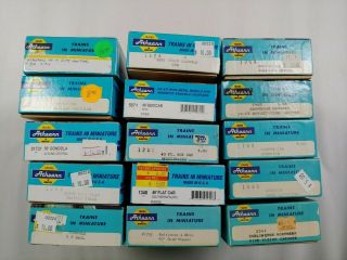 Set Of 15 Athearn Empty Blue Boxes 7.  5 X 4