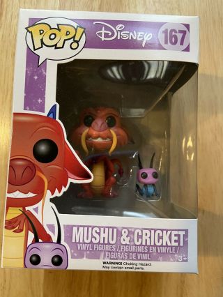 Funko Pop Disney: 167 Mushu And Cricket Soft Protector