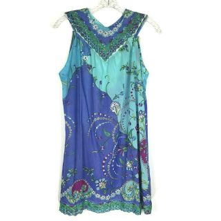 Vtg Emilio Pucci Formfit Rogers Night Gown Womens S Floral 60s Sheer Sleep Dress