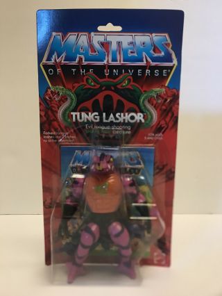 Motu,  Tung Lashor,  Masters Of The Universe,  Moc,  Carded,  Figure,  He Man,
