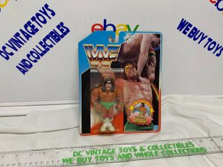 Wwf Hasbro Series 1 The Ultimate Warrior Moc Us Card Wrestling Figure Wwe Titan