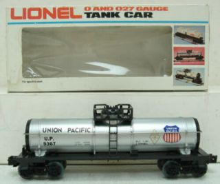 Lionel 6 - 9367 Union Pacific Single Dome Tank Car Farr 2/box