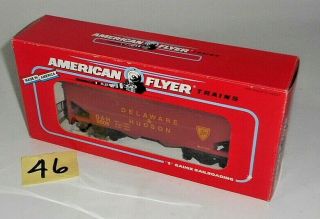 Vintage Nos American Flyer S Scale Delaware & Hudson 6 - 48609 Covered Hopper 46