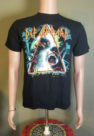 Rare Vintage (1988) Def Leppard Hysteria 1980s Alaska Concert T - Shirt L