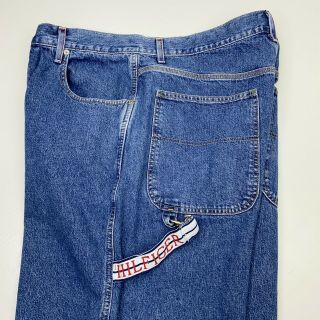 Rare Vtg 90s Tommy Hilfiger Big Flag Carpenter Denim Blue Jeans - Mens 36/32