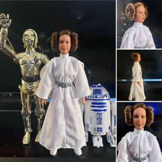 Vintage Kenner Star Wars Princess Leia 12” Doll.  R2d2 & C - 3po