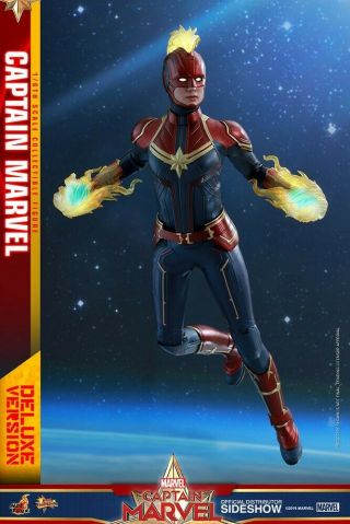 Hot Toys Captain Marvel Deluxe Version 1/6 Scale 12 inch Action Figure - MMS522 5