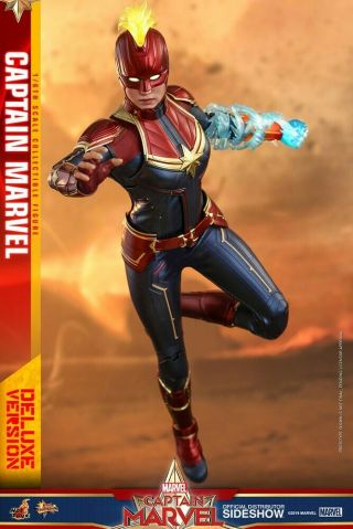 Hot Toys Captain Marvel Deluxe Version 1/6 Scale 12 inch Action Figure - MMS522 6