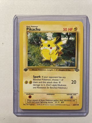 ⚡️ / Nm Pikachu (60/64) 1st Edition Jungle Set Pokemon Card Psa 8/9/10?