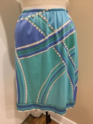 Vintage 1960’s Emilio Pucci For Formfit Rogers Half Slip Size Small