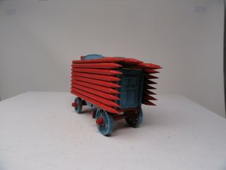 O Scale Plastic CIRCUS TENT STAKES WAGON 68 7.  5 