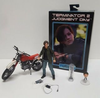Neca Terminator 2 Sdcc Exclusive John Connor W/ Motorbike Figure Motorcycle