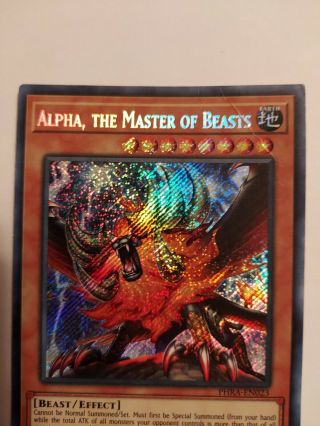 Alpha,  The Master Of Beasts [secrete Rare] Phra - En023 1st Edition [[ ]]