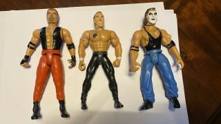 3 X Wrestlers Wrestling Figures Wwf X 3 Old As Found
