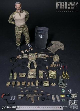 Damtoys Fbi Hrt Agent Hostage Rescue Team 1/6th Male Action Figure Toys 78042