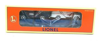 Lionel 6 - 16985 Eastwood Automobilia Flatcar W/ Ford Panel Trucks Ln/box