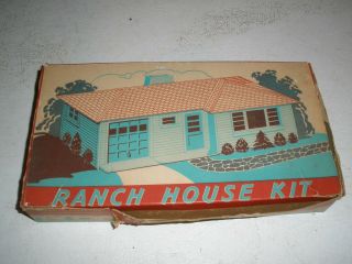 Vintage All Correct Plasticville Ranch House Kit Rh - 1