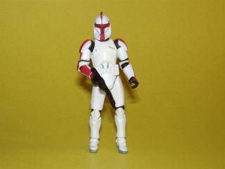 Star Wars Tac Sl Aotc Red Clone Trooper Captain Loose