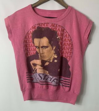 Vintage 80’s Adam Ant " Strip " Tour Concert Band T - Shirt Size Small