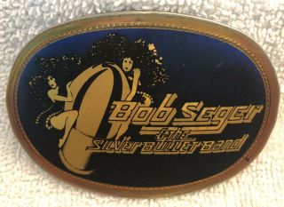 Vintage Bob Seger & The Silver Bullet Band 1978 Pacifica Mfg Belt Buckle.