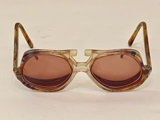 Htf Vintage 1950’s Paulette Guinet France Rainbow Aviator Sunglasses Cazal Case