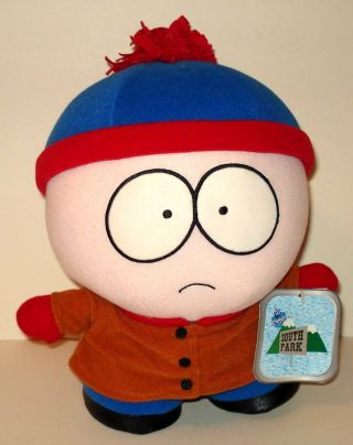 1998 South Park 10 " Stan Plush Figure / Soft Toy With Tags