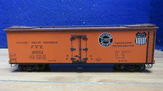 O Scale 2 Rail Kit Built Wood Pacific Fruit Express Reefer 10 1/2 " 596772