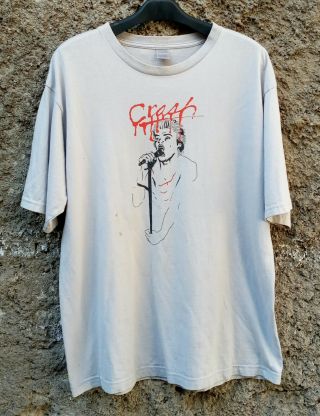 Vintage Freshjive Darby Crash The Germs Punk Rock Old Skate 90s Rare T - Shirt L