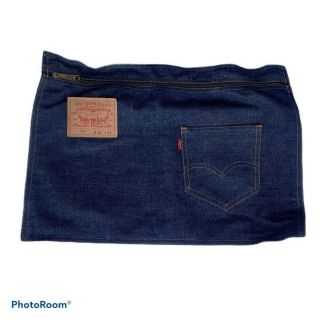Vintage Levi’s 501 Blue Denim Utility Art Travel Pouch Bag Pocket Tag Vtg 80 